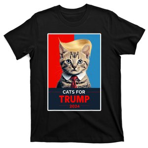 Cats For Trump 2024 Election T-Shirt