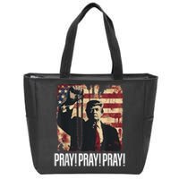 Catholics For Trump 2024 Rosary Election Zip Tote Bag