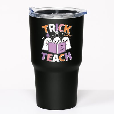 Cute Funny Trick Or Teach Reading Ghost Tumbler