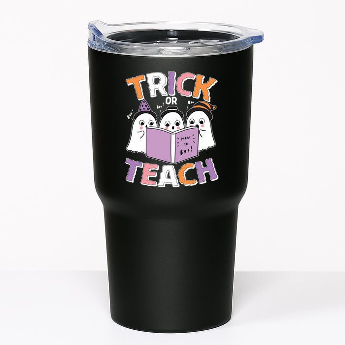 Cute Funny Trick Or Teach Reading Ghost Tumbler