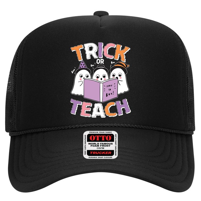Cute Funny Trick Or Teach Reading Ghost Hat
