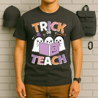 Cute Funny Trick Or Teach Reading Ghost T-Shirt