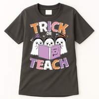 Cute Funny Trick Or Teach Reading Ghost Tall T-Shirt