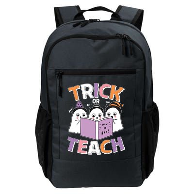 Cute Funny Trick Or Teach Reading Ghost Backpack