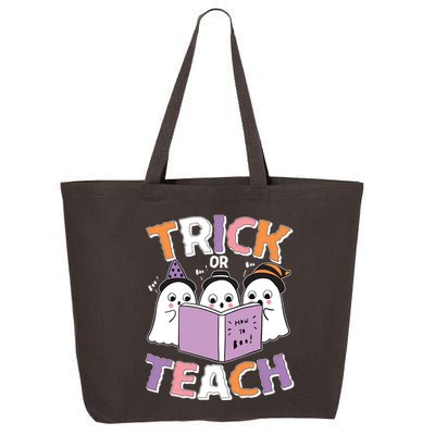Cute Funny Trick Or Teach Reading Ghost 25L Jumbo Tote