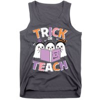 Cute Funny Trick Or Teach Reading Ghost Tank Top