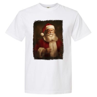 Christmas Funny Trump Santa Claus Retro Vintage Xmas Pajamas Garment-Dyed Heavyweight T-Shirt