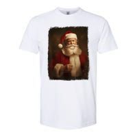 Christmas Funny Trump Santa Claus Retro Vintage Xmas Pajamas Softstyle CVC T-Shirt