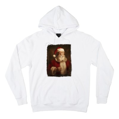 Christmas Funny Trump Santa Claus Retro Vintage Xmas Pajamas Hoodie