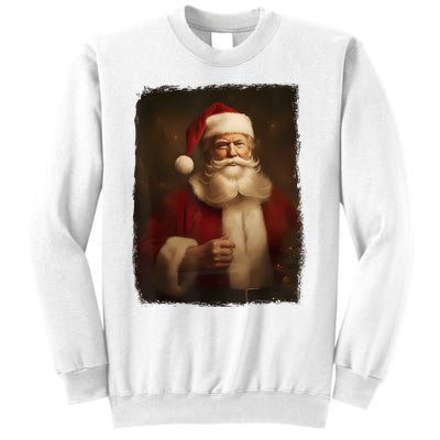 Christmas Funny Trump Santa Claus Retro Vintage Xmas Pajamas Sweatshirt