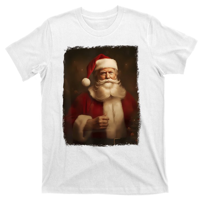 Christmas Funny Trump Santa Claus Retro Vintage Xmas Pajamas T-Shirt