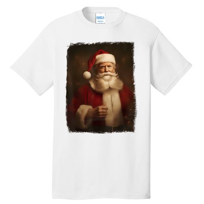 Christmas Funny Trump Santa Claus Retro Vintage Xmas Pajamas Tall T-Shirt