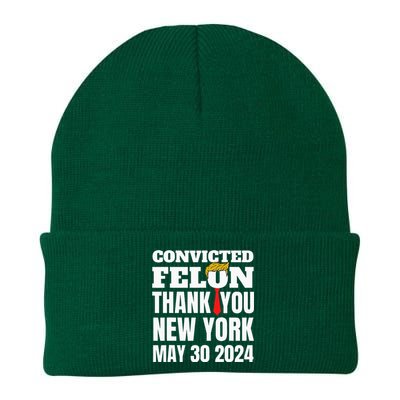 Convicted Felon Trump Hair Tie Thank You Ny New York 53024 Knit Cap Winter Beanie