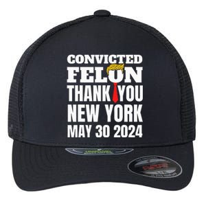 Convicted Felon Trump Hair Tie Thank You Ny New York 53024 Flexfit Unipanel Trucker Cap