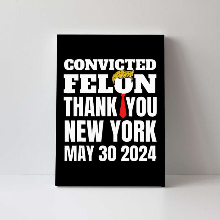 Convicted Felon Trump Hair Tie Thank You Ny New York 53024 Canvas