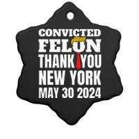 Convicted Felon Trump Hair Tie Thank You Ny New York 53024 Ceramic Star Ornament