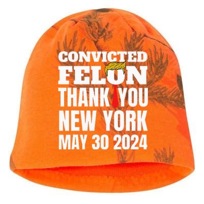 Convicted Felon Trump Hair Tie Thank You Ny New York 53024 Kati - Camo Knit Beanie