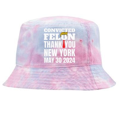 Convicted Felon Trump Hair Tie Thank You Ny New York 53024 Tie-Dyed Bucket Hat