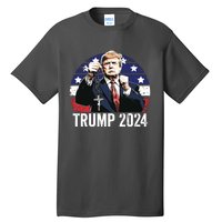 Catholics For Trump 2024 Rosary Election Tall T-Shirt