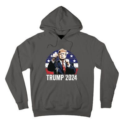 Catholics For Trump 2024 Rosary Election Tall Hoodie