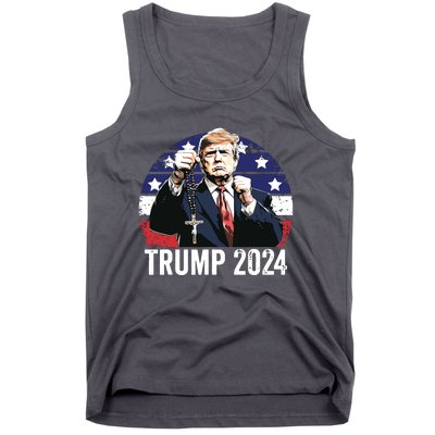 Catholics For Trump 2024 Rosary Election Tank Top