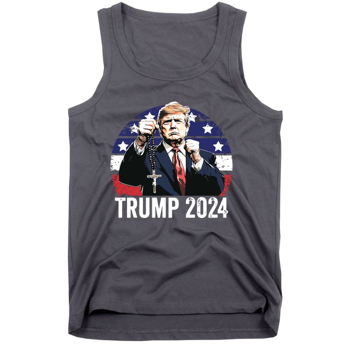 Catholics For Trump 2024 Rosary Election Tank Top