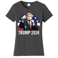 Catholics For Trump 2024 Rosary Election Women's T-Shirt