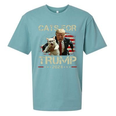 Cats For Trump Sueded Cloud Jersey T-Shirt