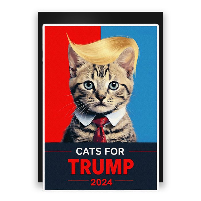 Cats For Trump 2024 Election Gift Poster