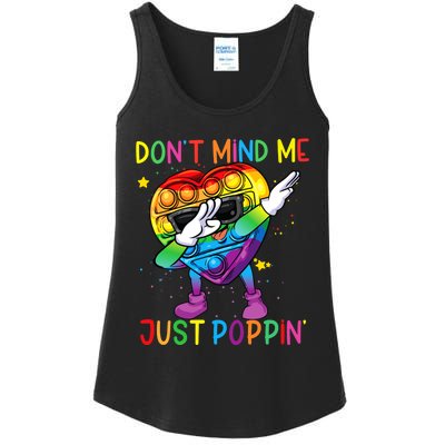 Colorful Fidget Toy DonT Mind Me Just Poppin Pop It Ladies Essential Tank