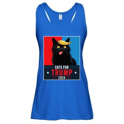 Cats For Trump 2024 Sarcastic For Vance Trump President Cat Ladies Essential Flowy Tank