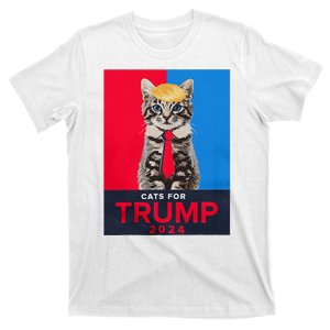 Cats For Trump 2024 Funny For Vance Trump T-Shirt