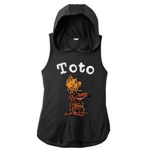 Classic Fairytale Toto The Dog Ladies PosiCharge Tri-Blend Wicking Draft Hoodie Tank