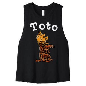 Classic Fairytale Toto The Dog Women's Racerback Cropped Tank