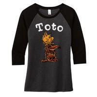 Classic Fairytale Toto The Dog Women's Tri-Blend 3/4-Sleeve Raglan Shirt