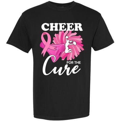 Cheer For The Cure Breast Cancer Awareness Garment-Dyed Heavyweight T-Shirt