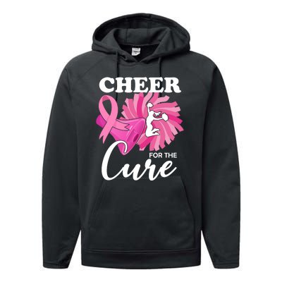 Cheer For The Cure Breast Cancer Awareness Performance Fleece Hoodie