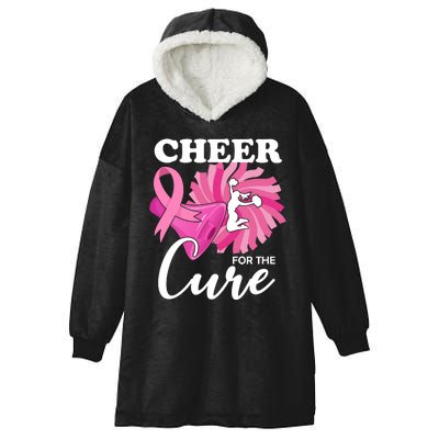 Cheer For The Cure Breast Cancer Awareness Hooded Wearable Blanket