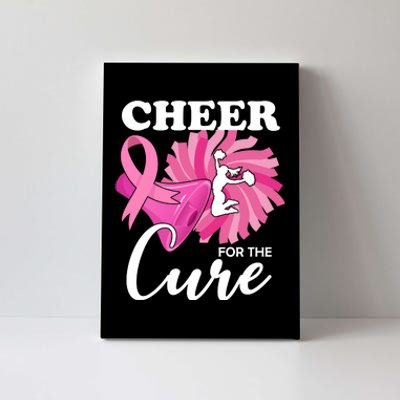 Cheer For The Cure Breast Cancer Awareness Canvas