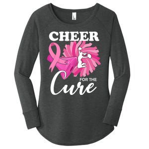 Cheer For The Cure Breast Cancer Awareness Women's Perfect Tri Tunic Long Sleeve Shirt