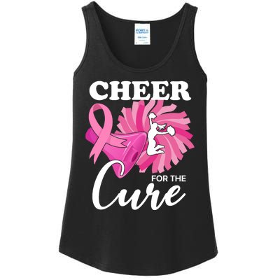 Cheer For The Cure Breast Cancer Awareness Ladies Essential Tank