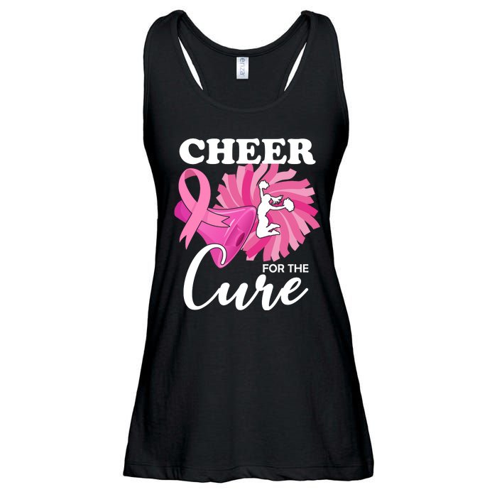 Cheer For The Cure Breast Cancer Awareness Ladies Essential Flowy Tank