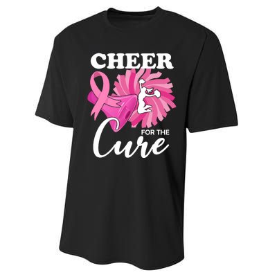 Cheer For The Cure Breast Cancer Awareness Performance Sprint T-Shirt