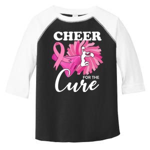 Cheer For The Cure Breast Cancer Awareness Toddler Fine Jersey T-Shirt