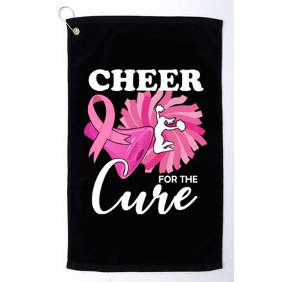 Cheer For The Cure Breast Cancer Awareness Platinum Collection Golf Towel