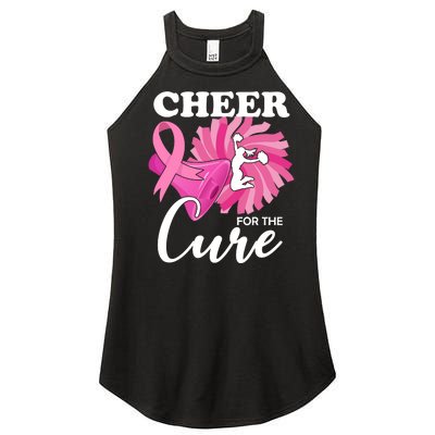 Cheer For The Cure Breast Cancer Awareness Women’s Perfect Tri Rocker Tank