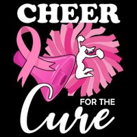 Cheer For The Cure Breast Cancer Awareness Kids T-Shirt