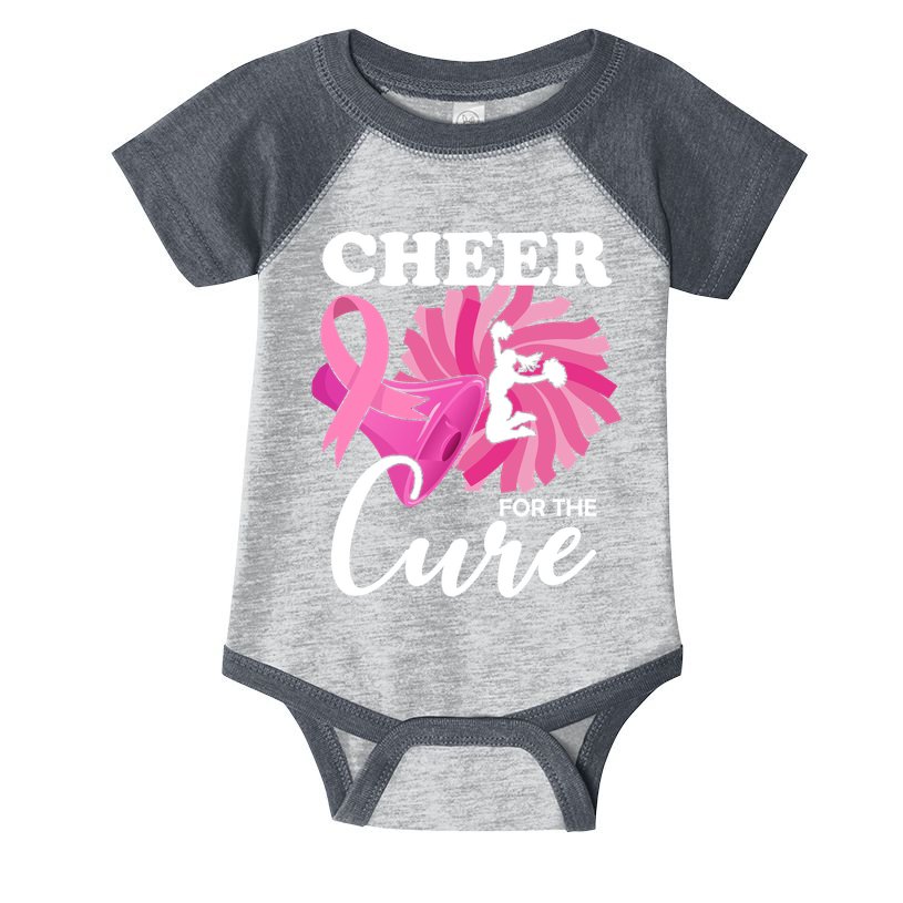 Cheer For The Cure Breast Cancer Awareness Infant Baby Jersey Bodysuit