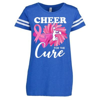 Cheer For The Cure Breast Cancer Awareness Enza Ladies Jersey Football T-Shirt