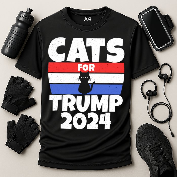 Cats For Trump 2024 Cooling Performance Crew T-Shirt